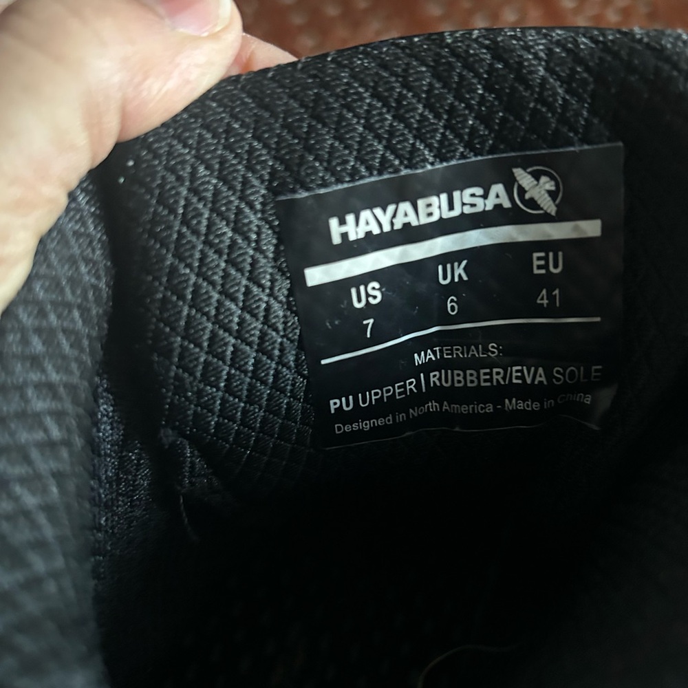 Hayabusa Size 7 Black Men's Wrestling/Pro Boxing Shoes - Picture 5 of 5